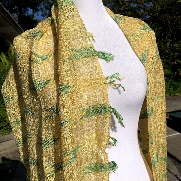 Hand Woven Long Scarf - Picture 4 of 11